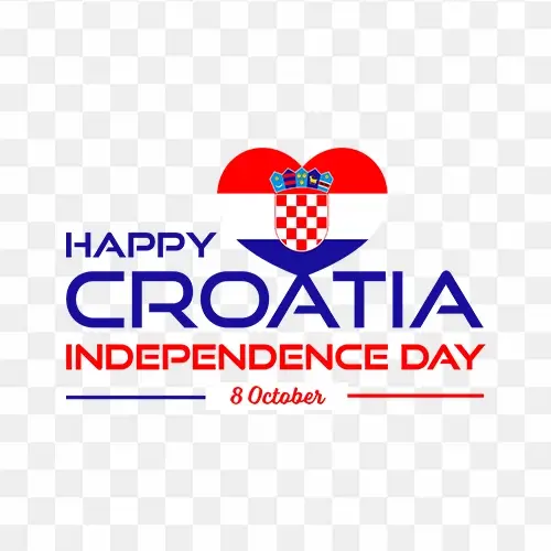 Happy Croatia independence day free transparent png